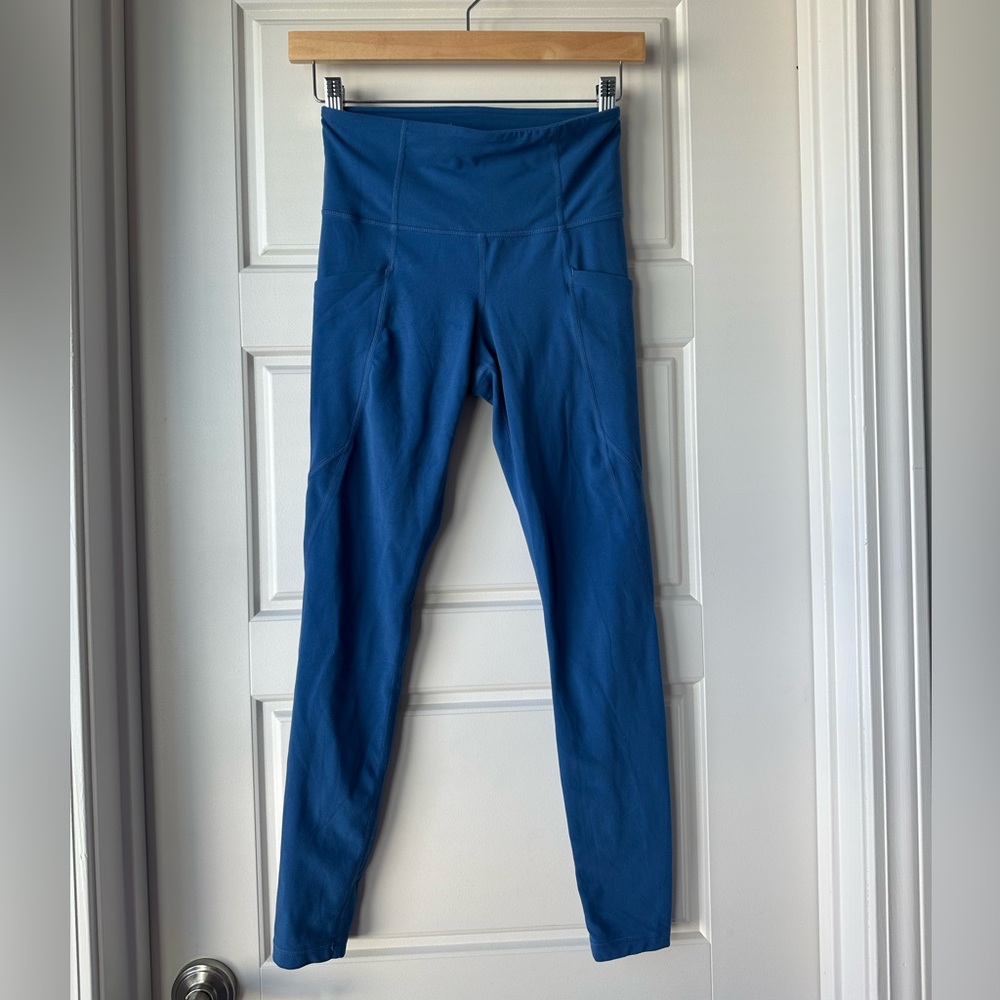 Athleta Vibrant Blue Elevation Leggings